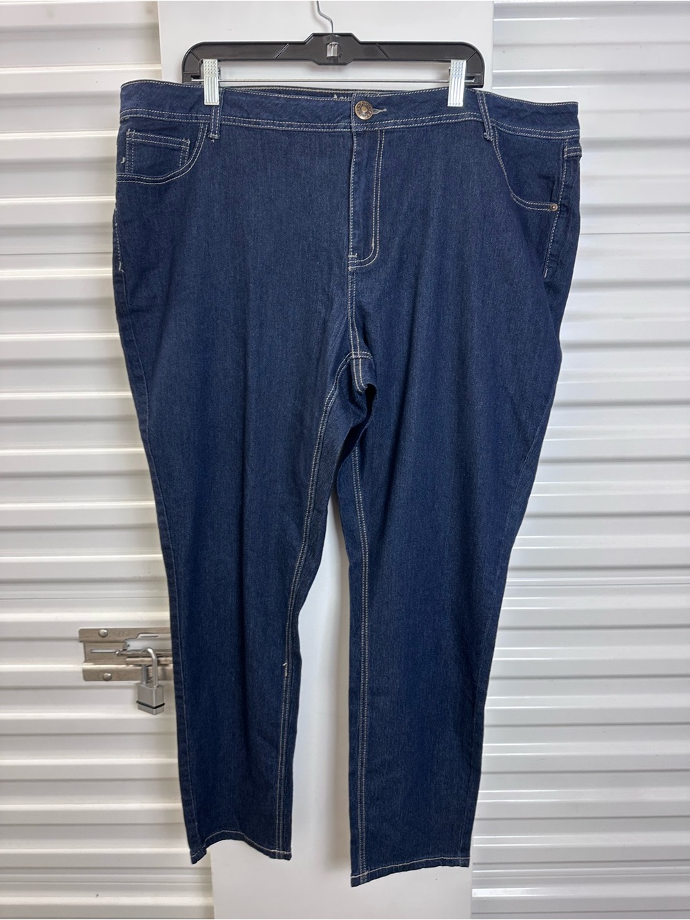 Ashley Stewart Dark Indigo Petite Skinny  Leg Jeans